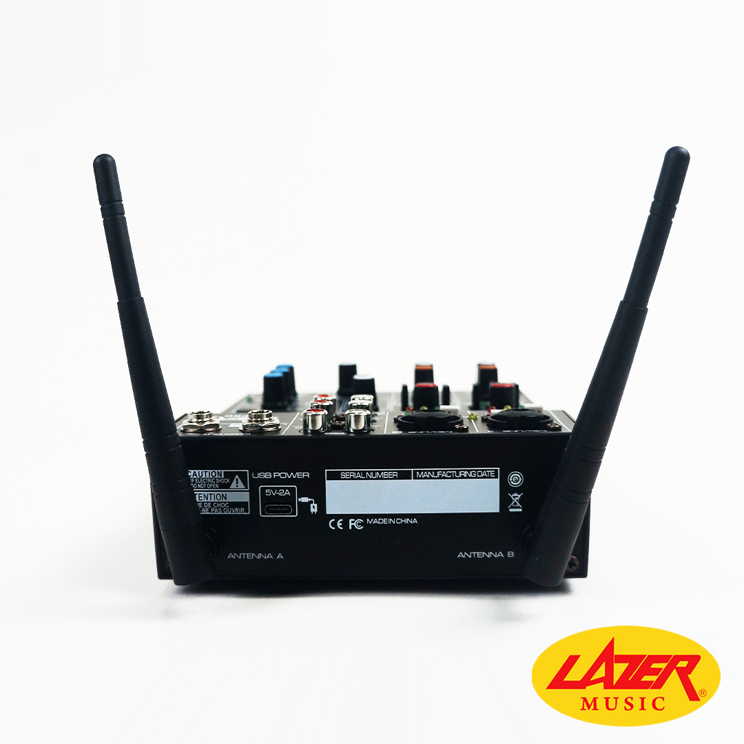 Lazer R4-PRO 5 Channel Mixing Console with Wireless Microphones